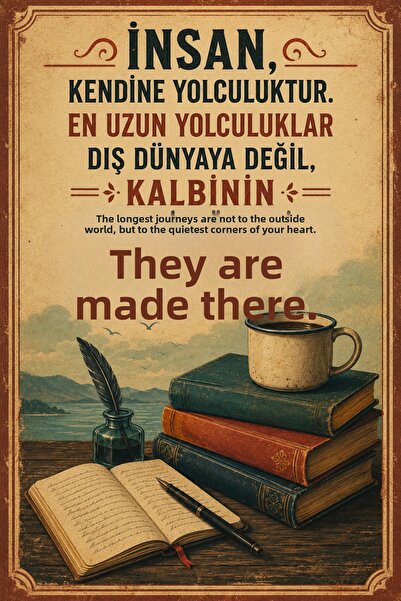 Lucena Tablou de perete metalic retro literar, decorativ vintage, panou motiv...