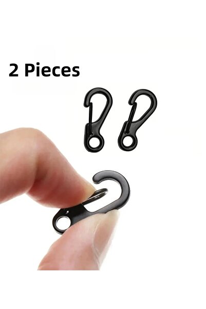 bga shopping EDC Mini Μαύρο Καραμπίνερ / Κλιπ για τσάντα και μπρελόκ, Ελατηρι...
