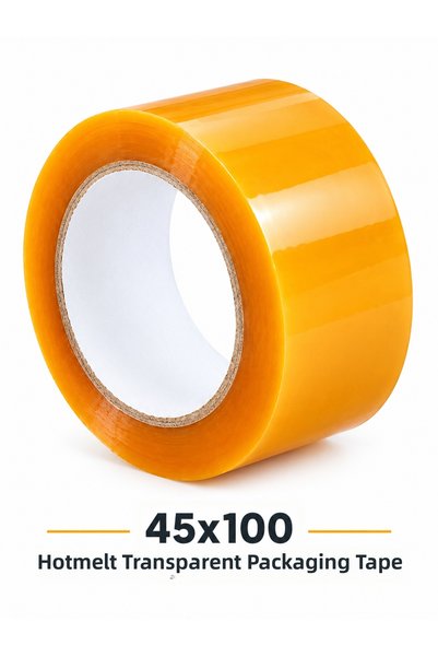 MTKardeşler 36 bucăți bandă adezivă termofuzibilă 45 mm x 100 m bandă adezivă transparentă de 38 microni