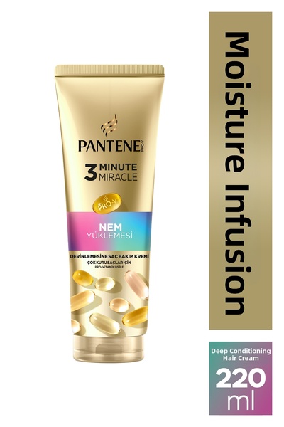 Pantene مصل المعجزة لمدة 3 دقائق، مكمل للرطوبة بدون انقطاع، كريم العناية بالش...