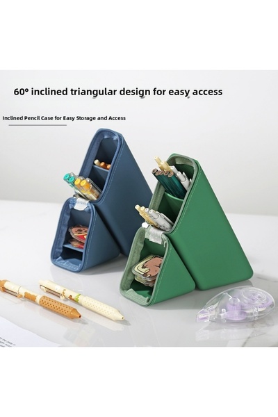 BABUN Silicone Triangle Easy Clean Erasable Double Compartment Large Capacity...