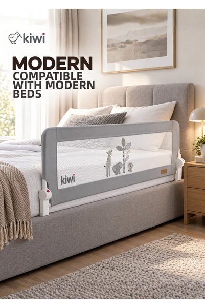 Kiwi Children's Mattress Protector Barrier and Bed Railing, Extra Padded Fabric Bed Guard
