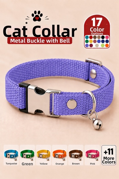 Pompiti Cat Collar Adjustable Sound Rattle Collar Lilac