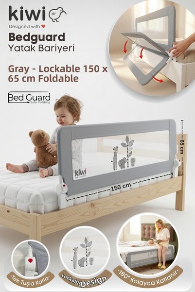 Kiwi Children's Mattress Protector Barrier and Bed Railing, Extra Padded Fabric Bed Guard