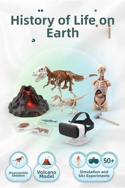 Tıfıl Toys Licensed Clemen-Toni the History of Life on Earth Set - Science an...