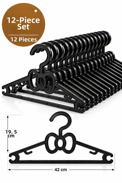 Kitchen Line Bow Slim 12-pack Κρεμάστρα Ρούχων Πολλαπλών Χρήσεων με Σχέδιο Φι...