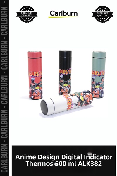 Carlburn Special Edition Gift Steel Anime Printed Thermos with Digital Displa...
