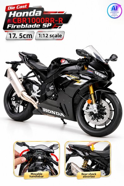 YILDIRIM OYUNCAK Die Cast Honda Cbr1000Rr-R Fireblade Sp Model Motorcycle 17....