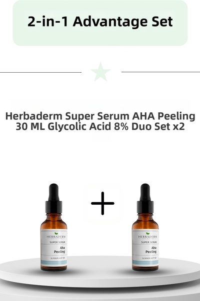Herbaderm Superserum Aha Peeling 30 ml Glycolic 8% Double Set