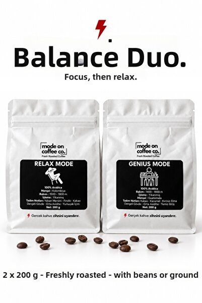 Mode On Coffee Co. دينليج إنتربرايز 2 × 200 جرام فلتر وقهوة إسبريسو |   وضع ا...