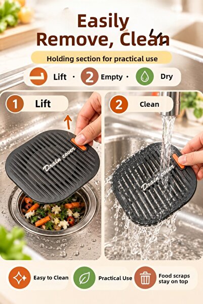 FLY LIFE Kitchen Sink Drain Strainer Food Residue Catcher Practical Drainage Filter 11.5 cm