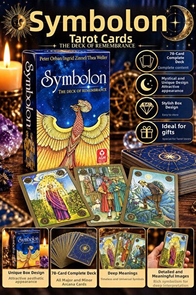 FG KONNİCHİWA Symbolon Tarot Cards – Full Deck of 78 Cards