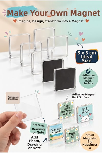 kalıcı anlar DIY Magnet Set
