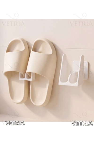 vetria حامل نعال لاصق يثبت على الحائط - حامل نعال للحمام والمدخل بدون ثقب