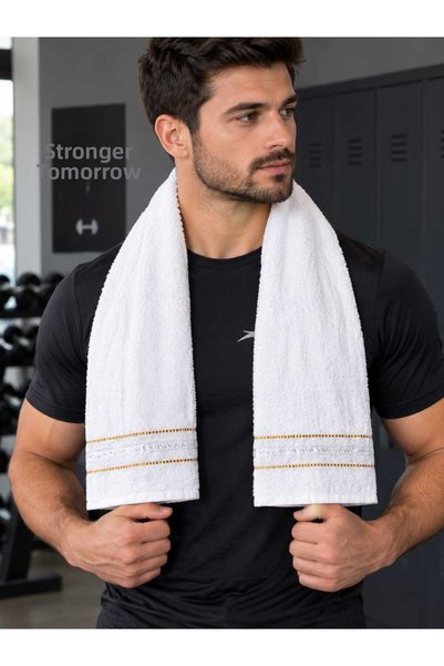 New Cotton Home 50*85cm 100% Cotton Men's Sports Towel Fitness Gym Golf Boxing Tennis -Barber Towel - Soft-Ultra Water Absorbent