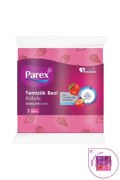 Parex Strawberry Scented 3-Pack Cleaning Cloths