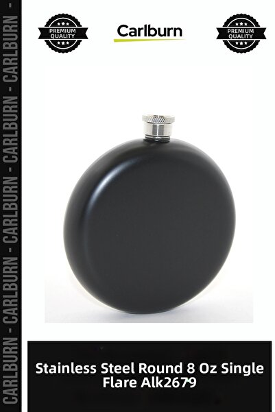 Carlburn Special Production Accessory Gift Stainless Steel Round 8 oz Single ...