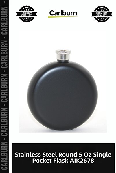 Carlburn Special Production Accessory Gift Stainless Steel Round 5 oz Single ...