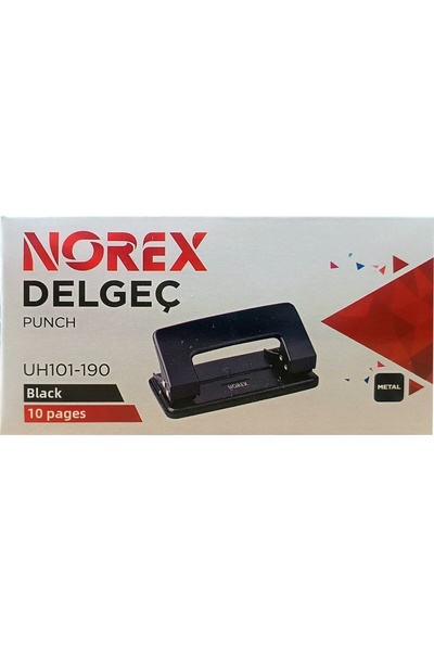 Noki Norex Black Metal Hole Puncher with 10 Sheet Capacity Practical Solution...