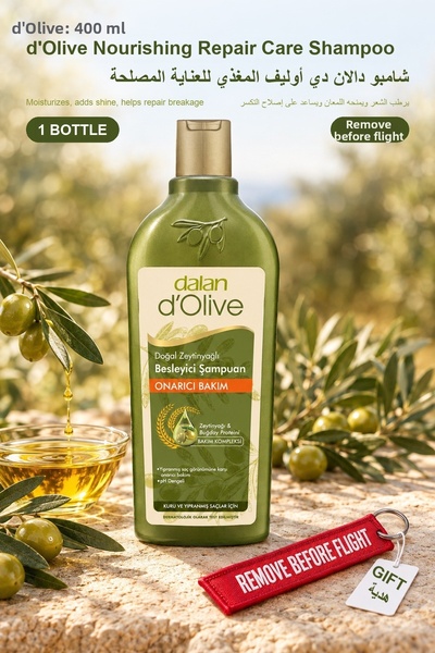 Dalan D'Olive Nourishing Repair Care Shampoo 400 ml X 1 Bottle