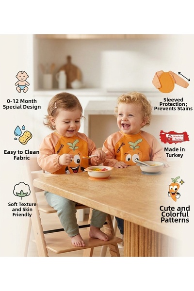 milay's life home collections 0-12 Months Sleeved Cute Colorful Patterned Bab...