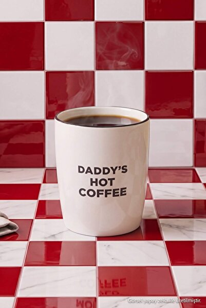 TRENDYOLMİLLA HOME Daddy's Hot Coffee Handleless Mug Tphss26Up00027
