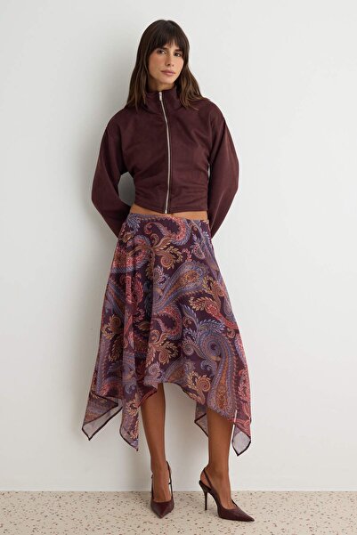 Trendyol Collection تنورة بورجوندي TWOAW27ET00057