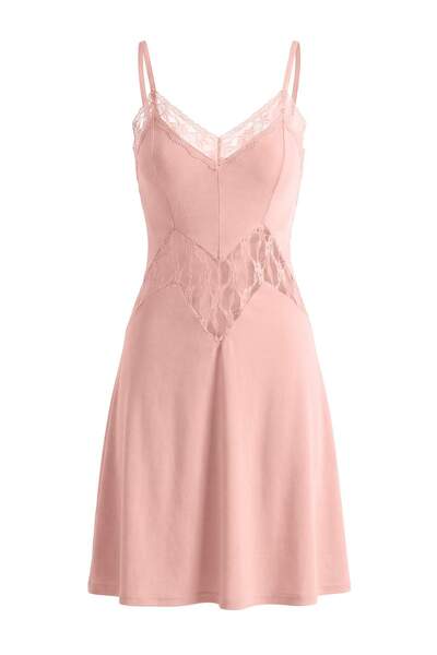 Trendyol Collection Powder Lace Velvet Knitted Nightgown Thmaw27Gc00011