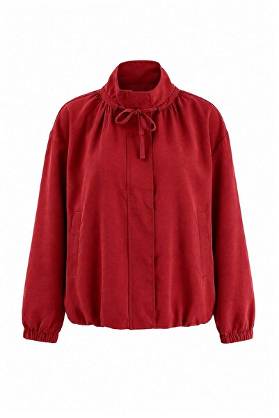 Trendyol Collection Red Oversize Large Size Coat Twoaw27Aw00037