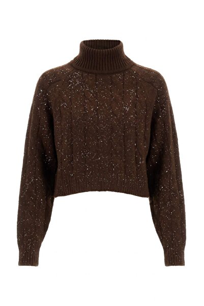 Trendyol Collection Brown Knitwear Sweater Twoaw27Kz00353