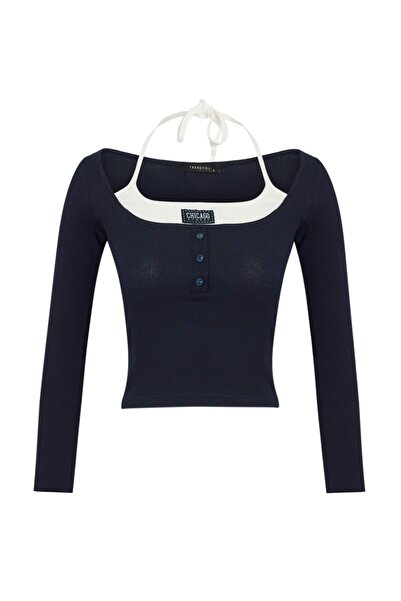 Trendyol Collection Navy Blue Blouse Twoaw27Bz00400