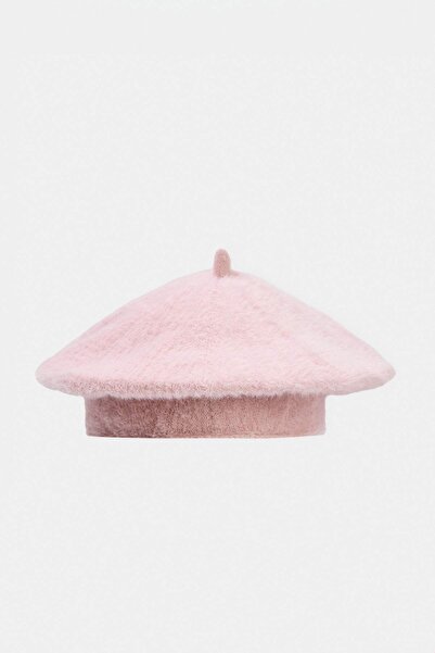 TRENDYOL SHOES Powder Pink Soft Textured Women's Painter Beret Takaw27Br00007