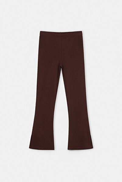 TRENDYOLKIDS Brown Girl's Plain Knitted Tights Tkdaw27Ta00005