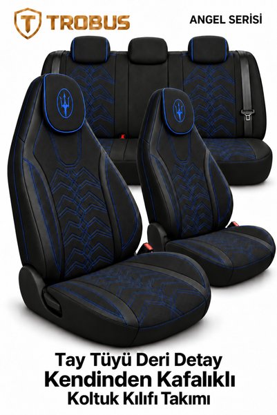 TROBUS Renault Megane 4 2016 ve Sonrası Uyumlu Angel Serisi Tay Tüyü Koltuk K...