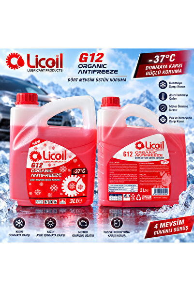 LİCOİL Antifriz Organik Kırmızı -37 C 3lt 2 Adet