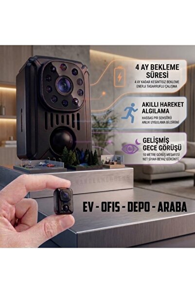 Nanocamcoders 1K ° 1080P HD Mini Premium CCTV Kamera Sesli Video Kayıt Ev Ofi...