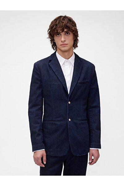 GAP Erkek Koyu Mavi GapStudio Denim Blazer