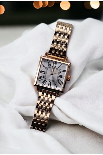 DARK BLANC Roman Numeral Square Model Unisex Wristwatch
