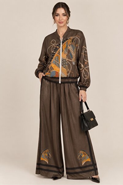 Park Moda Italian Satin Suit Jacket and Trousers