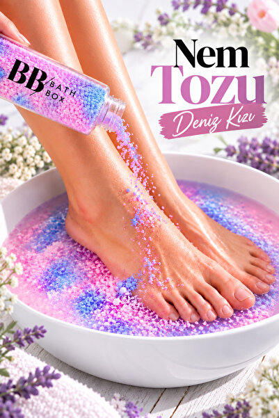 bath box Deniz Kızı Toz, Banyo, Mermaid Manikür & Pedikür Için Spa Tuzu 100 G