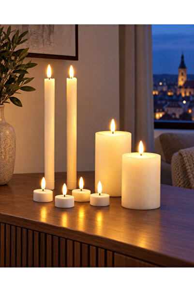 OEM Set elegant de 8 lumânări LED, perfecte pentru a crea o atmosferă caldă ș...