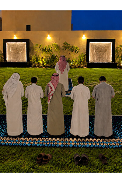 Segadty Sajadi Group Prayer Mat for Companies, Homes, and Gardens, 5-Person P...