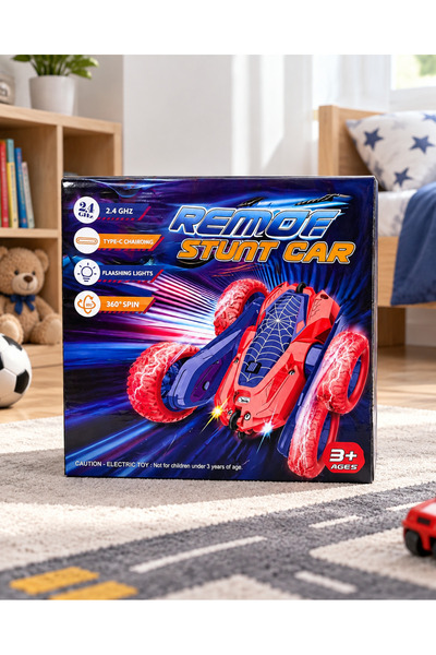 OEM Mașină cu telecomandă RC Stunt Car, 2,4 GHz, rotire 360°, lumini