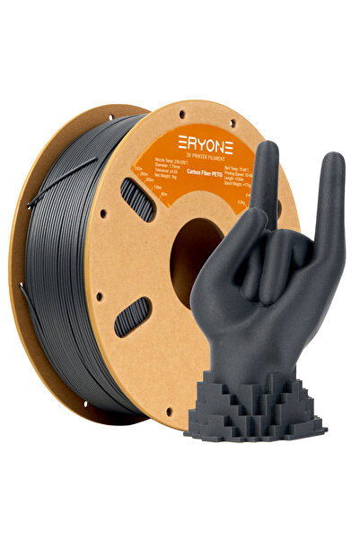 Choice4 Dark Grey ERYONE 1KG PETG Carbon Fiber Filament Premium 3D Print 1.75...