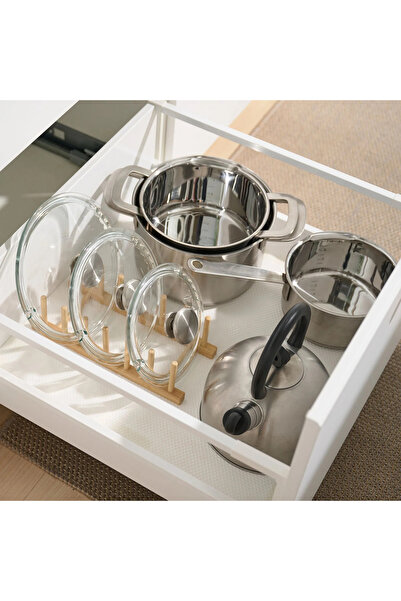 IKEA Bambu Tabaklık Organizer Pratik Mutfak Gereçleri Dolap Içi Düzenleyici 2...