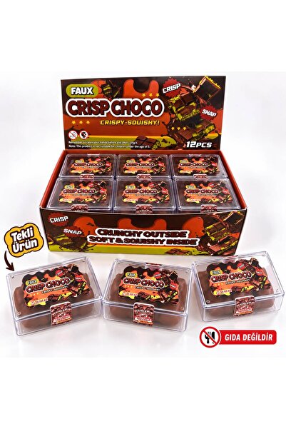 Squish Crisp Choco Crunch Çıtır Sukuşi Bitter Çikolata Sukuşi Yenmez 1 Adet Yenilmez