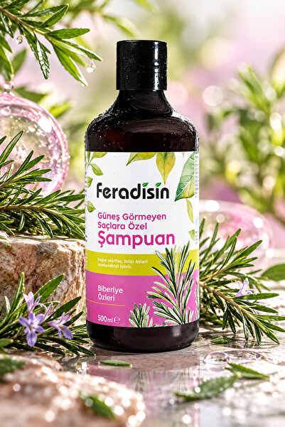 Feradisin Shampoo for Hair Not Exposed to Sunlight, 500 ml. Gimdes Halal Cert...