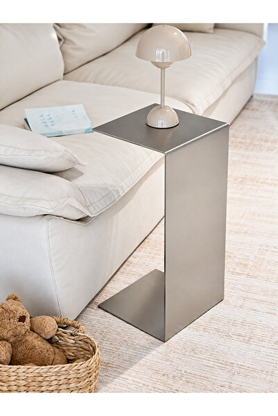 Gunesly Krom Sehpa C Tipi Yan Sehpa – Modern Metal Yan Sehpa ve Kanepe Sehpası