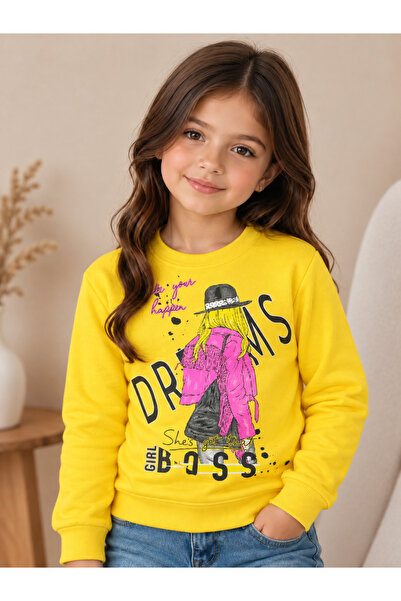 Kamika Good Quality 2 Rope Charted Girl's Sweatshirt