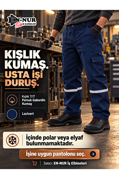 Kışlık Lacivert Iş Pantolonu